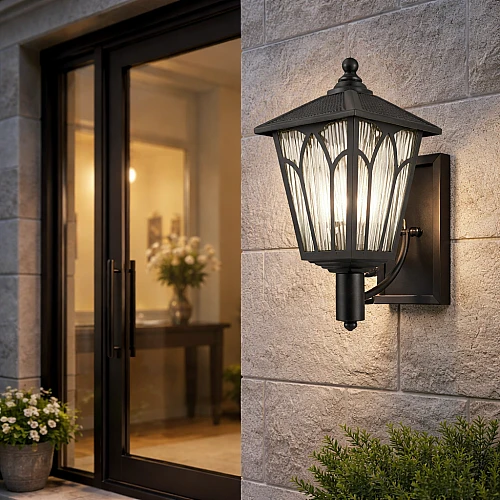 فانوس جداري خارجي اسود