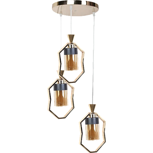 علاقي مودرن ذهبي E27*3