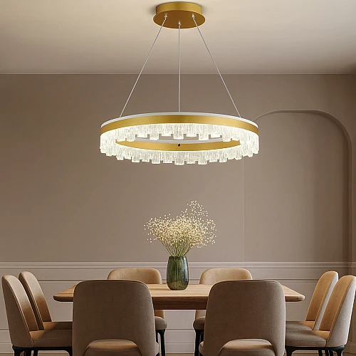 علاقي مودرن ذهبي لون الانارة 3 اضاءات واط 85 مقاس 600 ملم