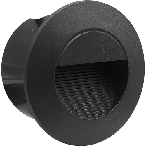 اضاءة درج دفن شكل اسود لون الانارة اصفر 5 واط اضاءة مشرقة وجذابه