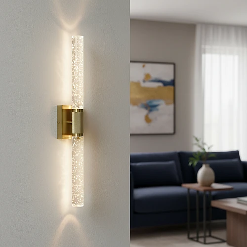 إضاءة حائط مودرن زيتي لون الانارة 3اضاءات 3 واط