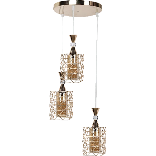 علاقي مودرن ذهبي E27*3