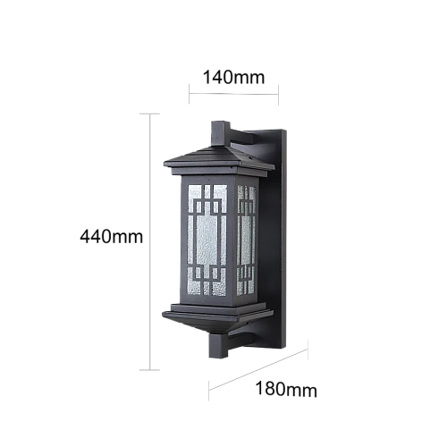 فانوس حائط جداري خارجي اسود
