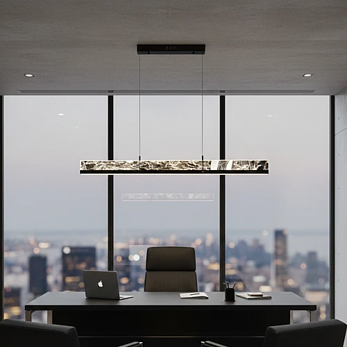 علاقي مودرن اسود لون الانارة 3اضاءات 55W