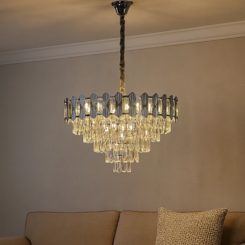 نجف مودرن فضي E14*9L مقاس 60 سم