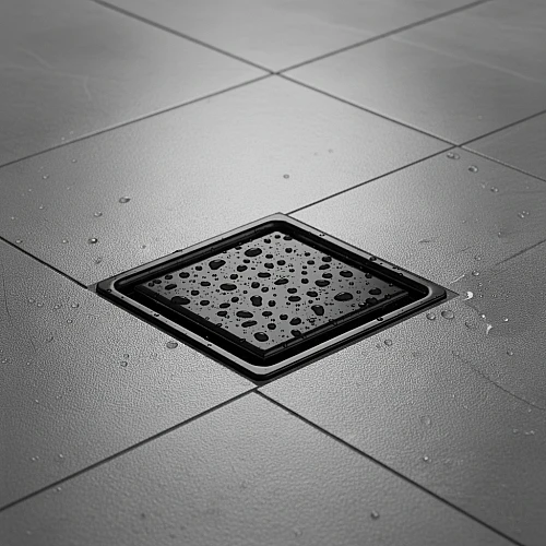 صفاية بلاط مقاس 15*15 ستانلس ستيل 304 اسود