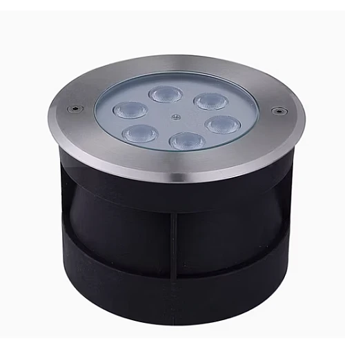 كشاف ارضي دفن 10 سم غاطس 6 عدسات لون الانارة اصفر 6 واط توفل