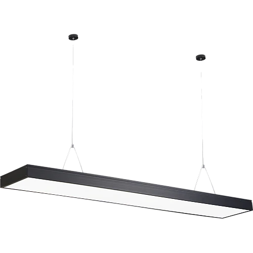 كشاف بنل مكتبي معلق أو لطش غطاء اسود لون الانارة اصفر 60 واط طول 120 سم