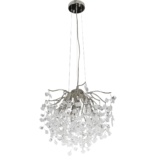 علاقي مودرن فضي+شفاف+ابيض E14*6