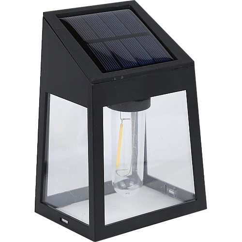 كشاف جداري يعمل بالطاقة الشمسية لون الانارة اصفر