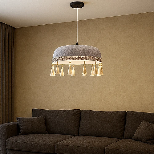 علاقي مودرن 2 متر رمادي E27*1