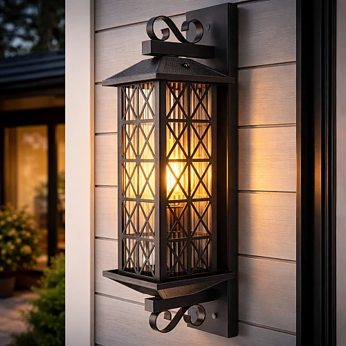 فانوس جداري اسود