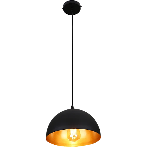 علاقي مودرن اسود مع ذهبي E27*1 لمبة