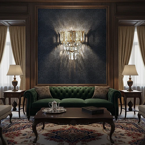 ابليك مودرن ذهبي E14*2