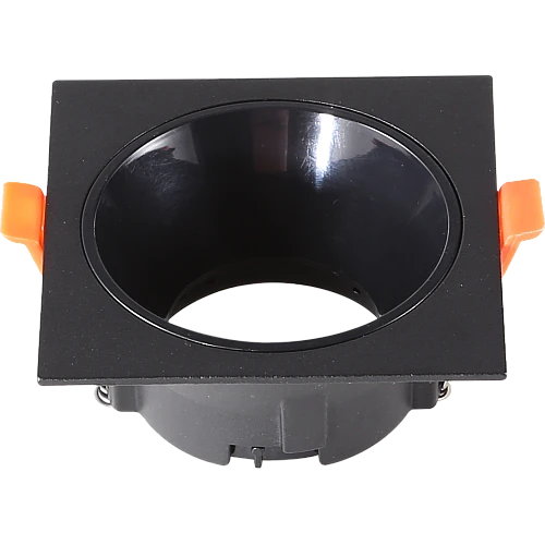 إطار جرم سبوت مربع اسود + اسود مفرد مانع للتوهج 7 سم