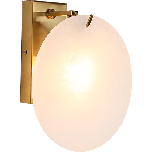 إضاءة أورورا جدارية مفرد على الطراز ال مودرن مع لون نحاسي أنيق