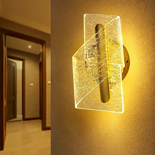 إضاءة ابليك حائط مودرن ذهبي لون الانارة 3 اضاءات واط 5
