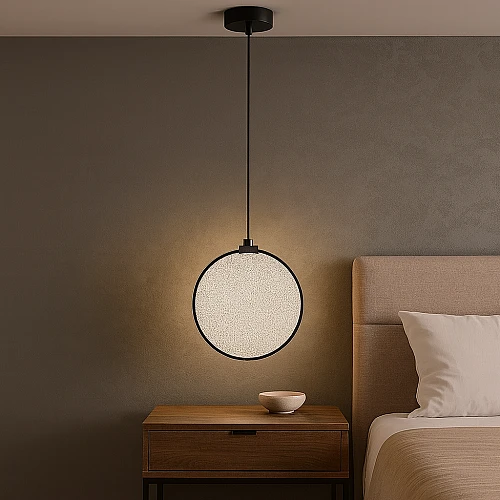 نجف مودرن اسود لون الانارة 3اضاءات 12 واط مفرد