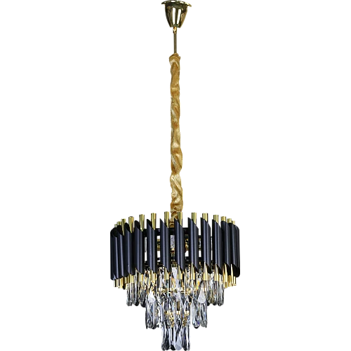 علاقي مودرن اسود+ذهبي E14*3