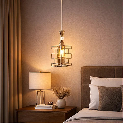 علاقي مودرن ذهبي E27*1