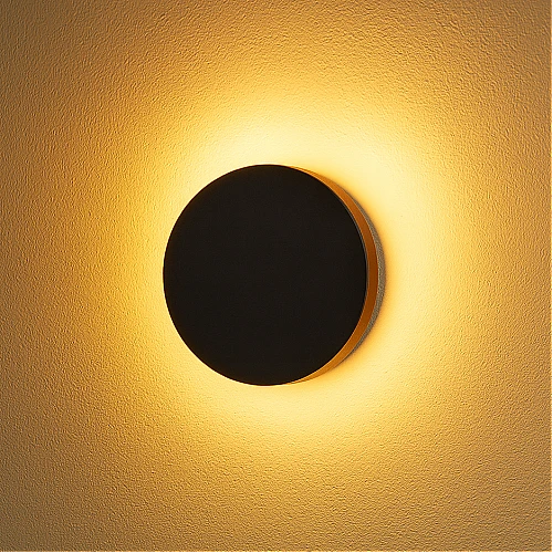 كشاف بوابة اسود لون الانارة اصفر 6W