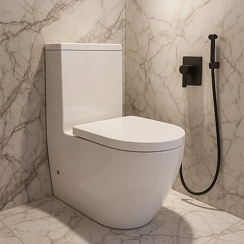 كرسي افرنجي دائري مقاس 25 سم ابيض (تُضاف رسوم الأوزان الثقيلة)