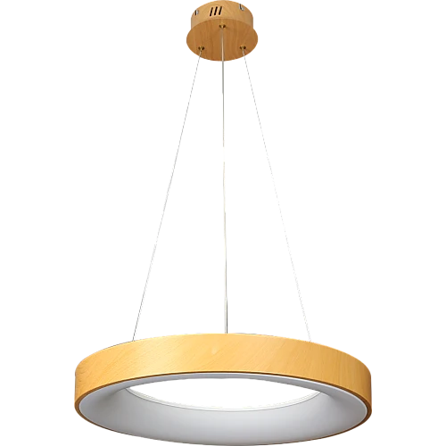 علاقي خشبي لون الانارة 3 اضاءات 60 واط قطر 50 سم