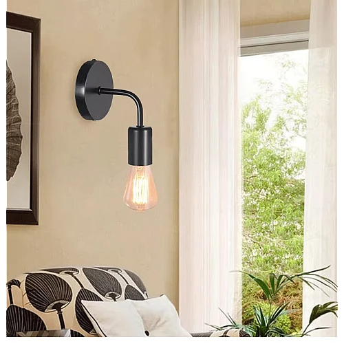 إضاءة حائط مودرن اسود E27*1L