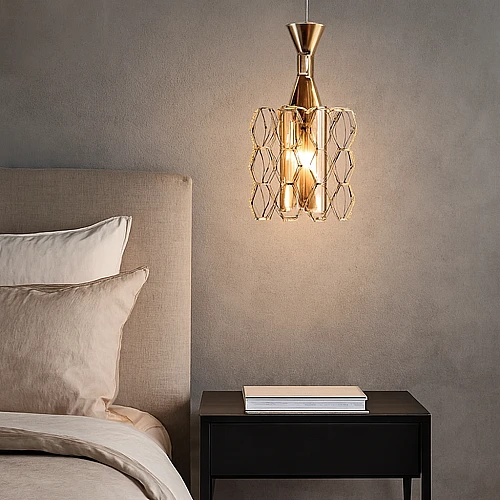 علاقي مودرن ذهبي E27*1