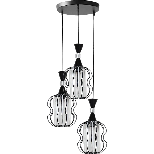 علاقي مودرن اسود E27*3