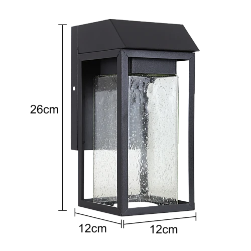 كشاف بوابة جداري غطاء لون اسود