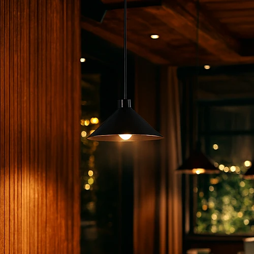 علاقي مودرن اسود + اسود E27*1