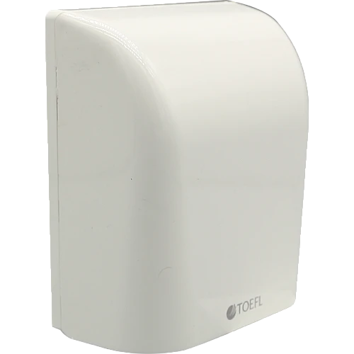 غطاء فيش حماية بارز مربع لون ابيض ساده توفل