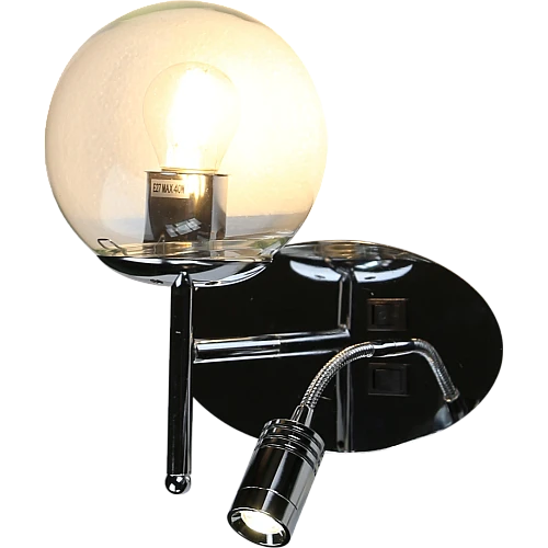 إضاءة ابليك حائط مودرن مفرد فضي E27*1L