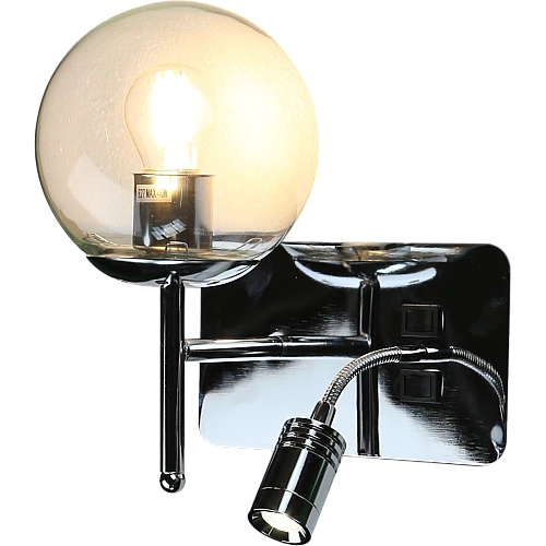 إضاءة ابليك حائط مودرن مفرد فضي E27*1L