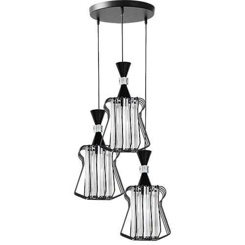 علاقي مودرن اسود E27*3