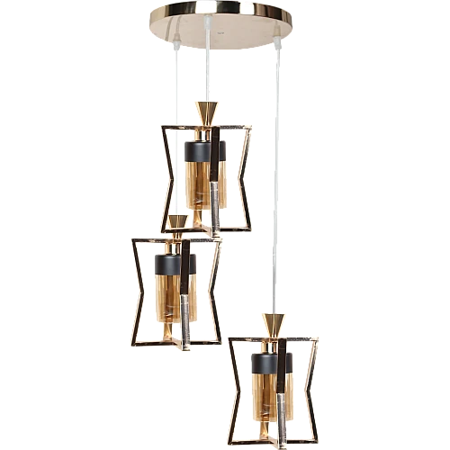 علاقي مودرن ذهبي E27*3