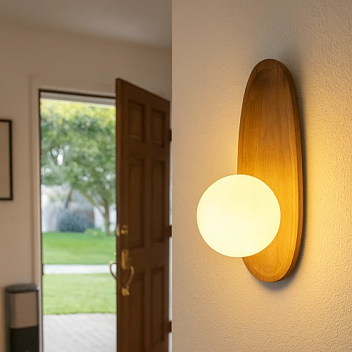 إضاءة جدارية مودرن خشبي قاعدة اللمبة G9*1