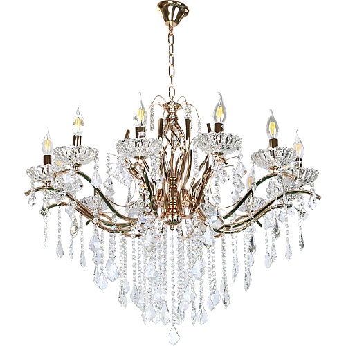 نجف مودرن شمعدان ذهبي + فضيE14*12