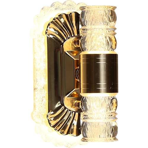 ابليك حائط جداري مودرن ذهبي لون الانارة 3 اضاءات