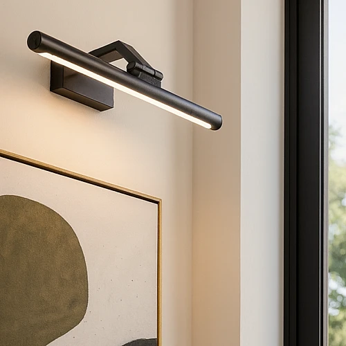 ابليك يعمل بالبطارية مودرن غطاء اسود لون الانارة 3 اضاءات واط 3 مقاس 45 سم