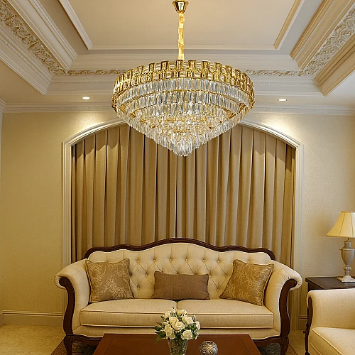 نجف مودرن ذهبي E14*22 مقاس 1000 ملم