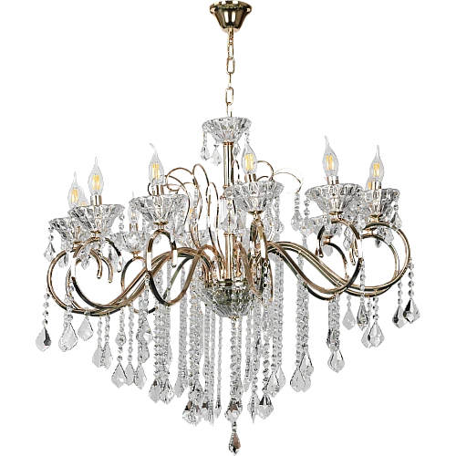 نجف مودرن شمعدان ذهبي + فضيE14*12