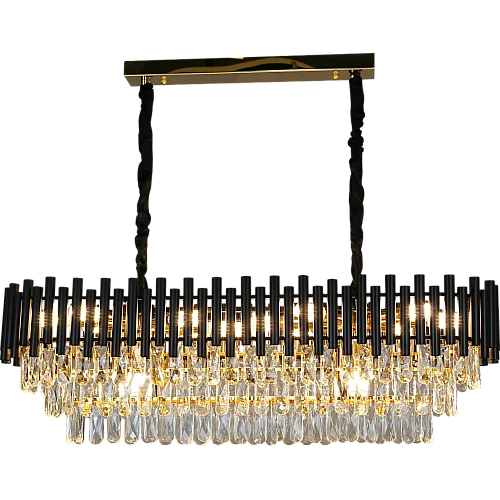 نجف مودرن اسود مع ذهبي E14*14L قطر 100*35 ملم