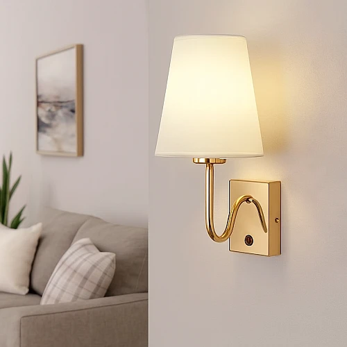 إضاءة أبليك حائط مودرن ذهبي E14*1