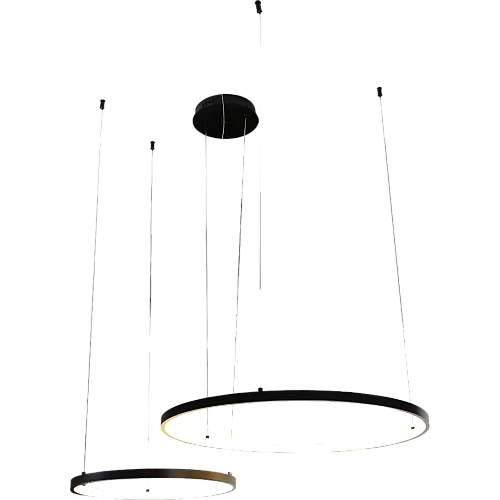 نجف مودرن اسود لون الانارة اصفر 400*600 42 واط