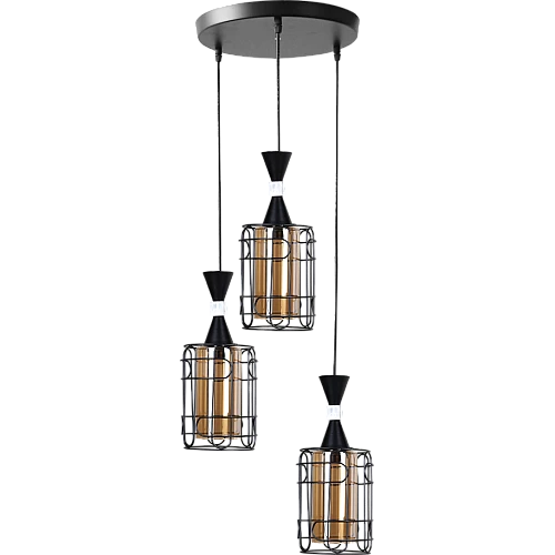 علاقي مودرن اسود E27*3