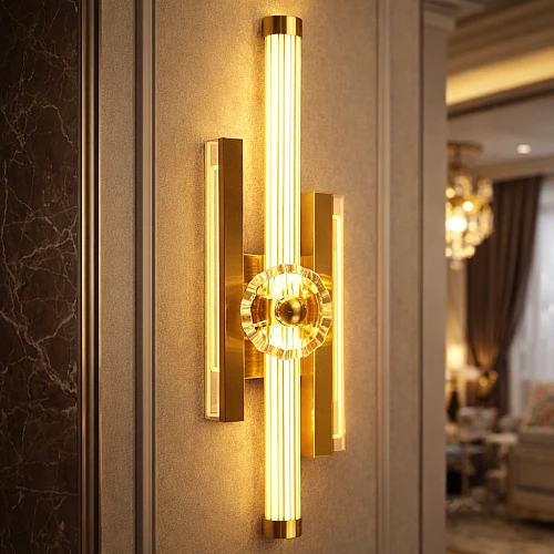 ابليك مودرن زيتي لون الانارة اصفر واط 15 مقاس 45 سم