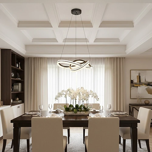 علاقي مودرن اسود لون الانارة 3 اضاءات واط 115