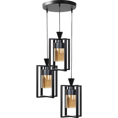 علاقي مودرن اسود E27*3